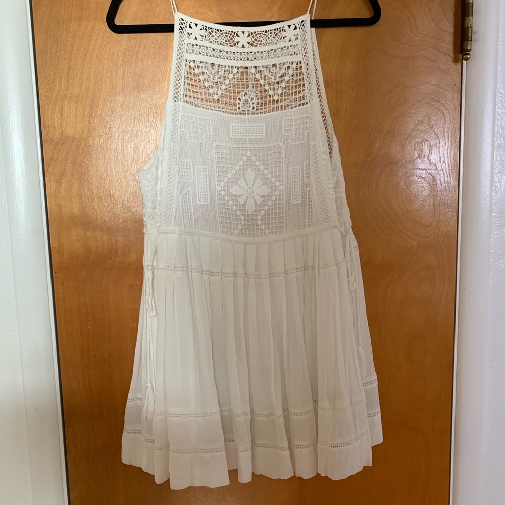 Free People high neck white dress